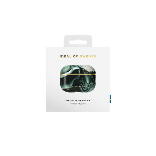 IDEAL OF SWEDEN Θήκη Printed για Apple AirPods Pro Golden Olive Marble IDFAPCAW21-PRO-320