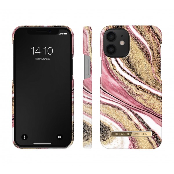 IDEAL OF SWEDEN Θήκη Fashion iPhone 12 Mini Cosmic Pink Swirl IDFCSS20-I2054-193