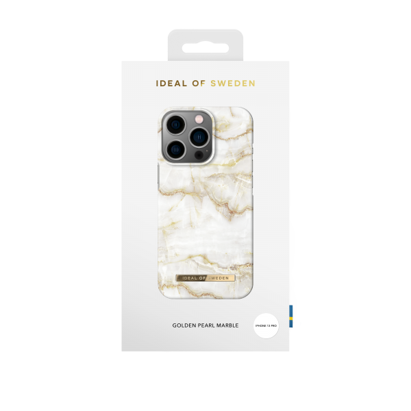 IDEAL OF SWEDEN Θήκη Fashion iPhone 13 Pro Golden Pearl Marble IDFCSS20-I2161P-194