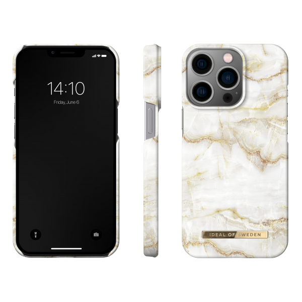 IDEAL OF SWEDEN Θήκη Fashion iPhone 13 Pro Golden Pearl Marble IDFCSS20-I2161P-194