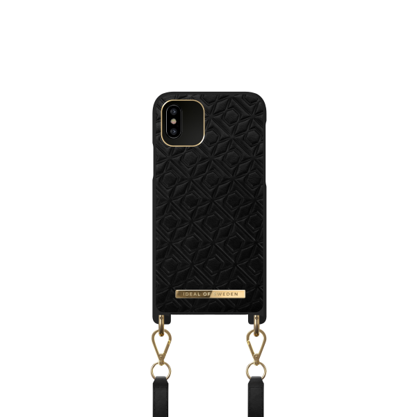 IDEAL OF SWEDEN θήκη λαιμού iPhone 11 Pro/XS/X Embossed Black IDNCAW21-I1958-328