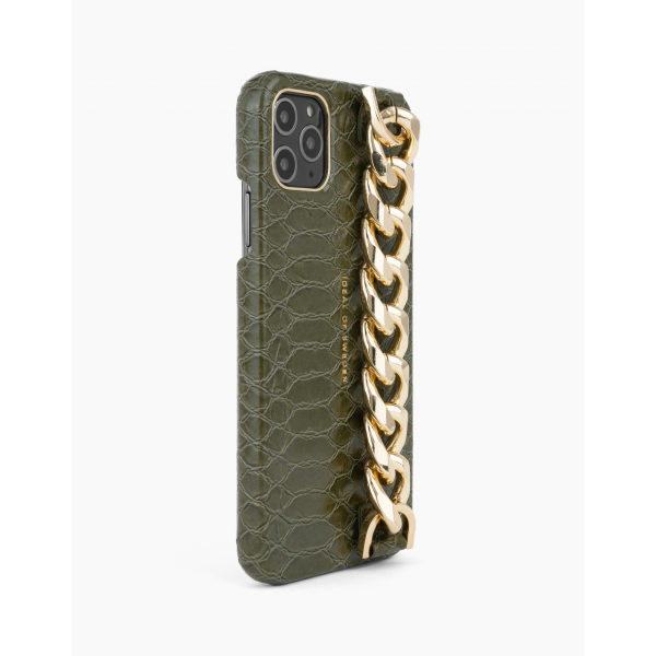 IDEAL OF SWEDEN Statement Case Chain Handle iPhone 11 Pro Max/XS Max Green Snake IDSCAW20-1965-226