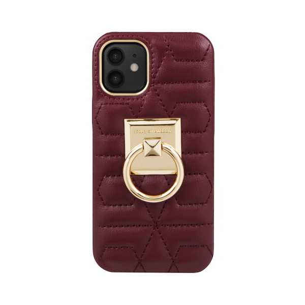 IDEAL OF SWEDEN Θήκη Statement iPhone 12 Mini Quilted Ruby IDSCAW21-I2054-343