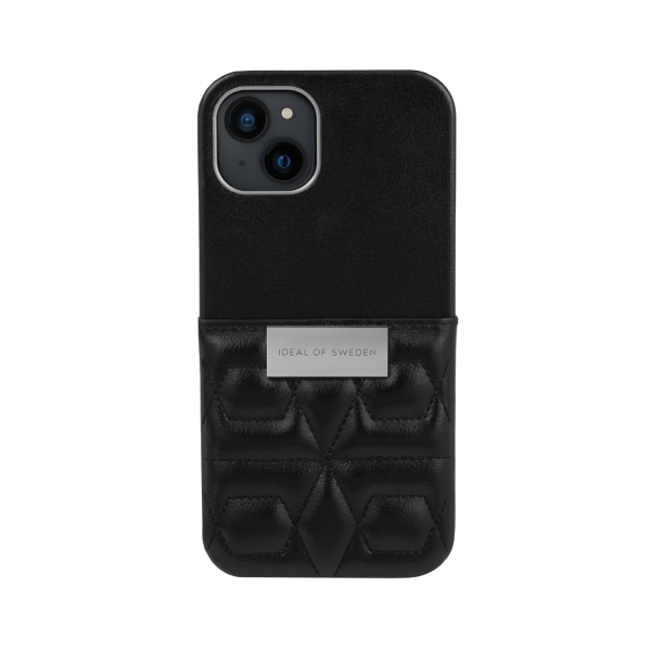 IDEAL OF SWEDEN Θήκη Statement iPhone 13 Quilted Black - Mini Pocket IDSCAW21-I2161-344