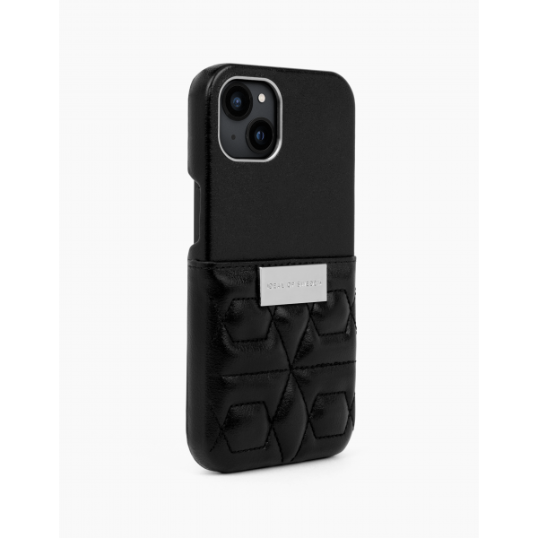 IDEAL OF SWEDEN Θήκη Statement iPhone 13 Quilted Black - Mini Pocket IDSCAW21-I2161-344