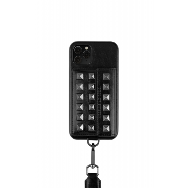 IDEAL OF SWEDEN θήκη λαιμού Statement iPhone 11 Pro/XS/X Dawn Black Studs IDSPNAW21-I1958-363