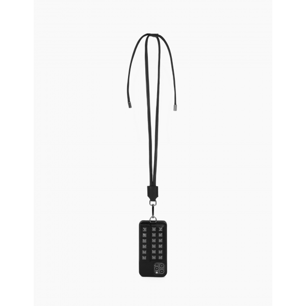 IDEAL OF SWEDEN θήκη λαιμού Statement iPhone 11 Pro/XS/X Dawn Black Studs IDSPNAW21-I1958-363