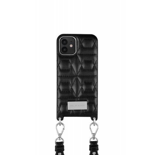 IDEAL OF SWEDEN θήκη λαιμού Statement iPhone 12/12 Pro Quilted Black IDSPNAW21-I2061-340