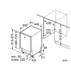 Bosch Πλήρως Εντοιχιζόμενο Πλυντήριο Πιάτων με Wi-Fi για 9 Σερβίτσια Π44.8xY81.5εκ. Λευκό SPV2IKX10E