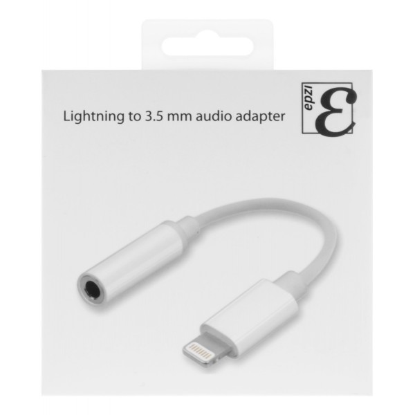 EPZI Αντάπτορας Lightning σε 3,5mm Audio 4.5cm Λευκός IPLH-595