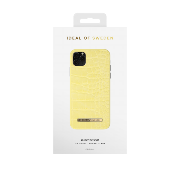 IDEAL OF SWEDEN Atelier Case για iPhone 11 Pro Max/XS Max Lemon Croco IDACSS21-I1965-263