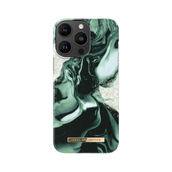 IDEAL OF SWEDEN Θήκη Fashion Case iPhone 14 Pro Max Golden Olive Marble IDFCAW21-I2267P-320