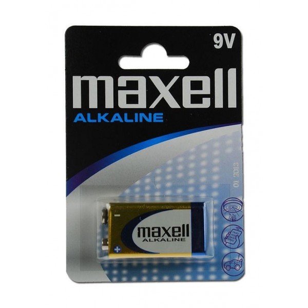 Maxell Αλκαλική Μπαταρία 9V 1τμχ 6LR61