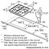 Bosch Εστία Υγραερίου Αυτόνομη 58x51cm Inox PBP6B5B80