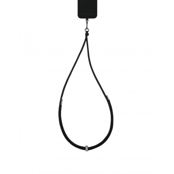 IDEAL OF SWEDEN Λουράκι Λαιμού Cord Phone Strap Coal Black IDCDSSI23-407