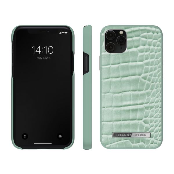 IDEAL OF SWEDEN Atelier Case για iPhone 11 Pro/XS/X Mint Croco IDACSS21-I1958-261