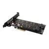 Axagon Κάρτα PCI-Express 3.0 4x για 2 M.2 SSD έως 110mm (NVMe + SATA),Dual Voltage PCEM2-D