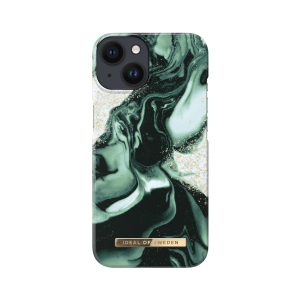 IDEAL OF SWEDEN Θήκη Fashion Case iPhone 13/14 Golden Olive Marble IDFCAW21-I2261-320