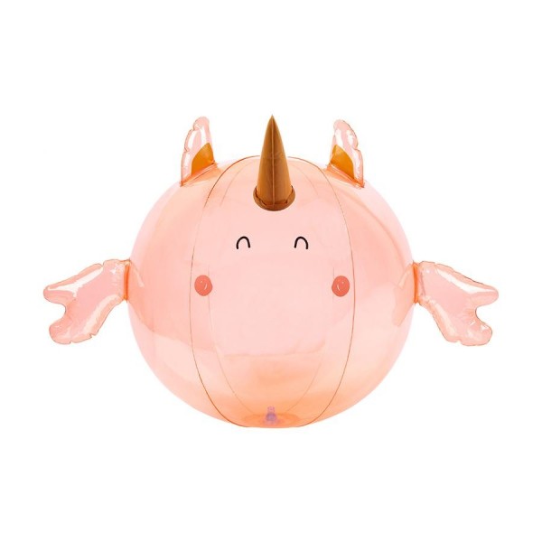 Sunnylife Φουσκωτό ψαράκι Inflatable Buddy Ball Seahorse Unicorn - Peachy Pink S1PBUBSE