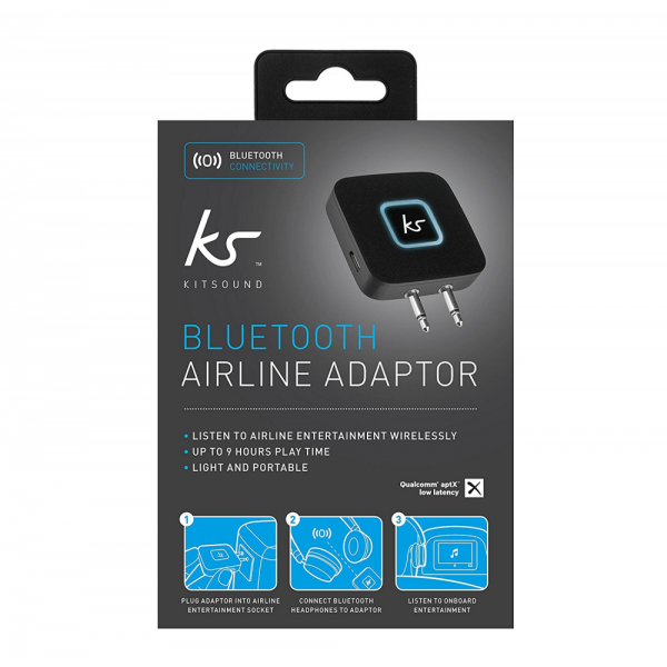 KITSOUND Wireless Airline Adapter KSBTAPBK