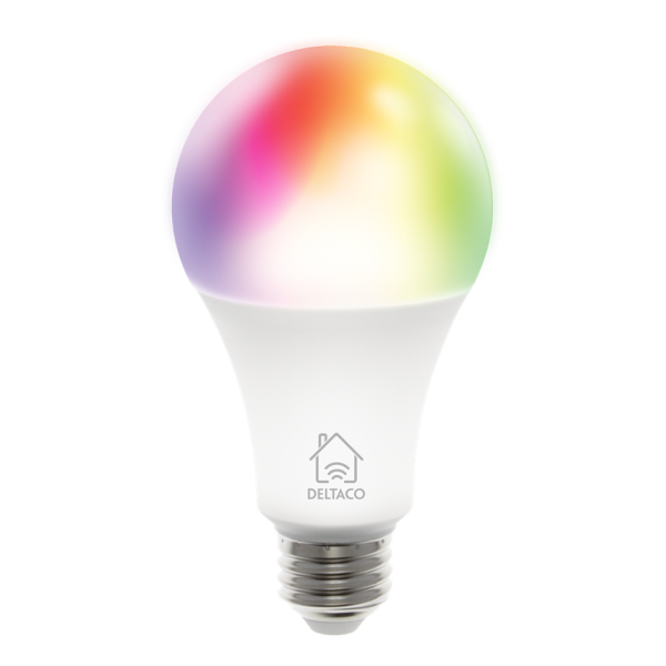 Deltaco Smart Home RGB Λάμπα LED E27 WiFI 9W 16mil colors Σετ 3 τμχ SH-LE27RGB-3P