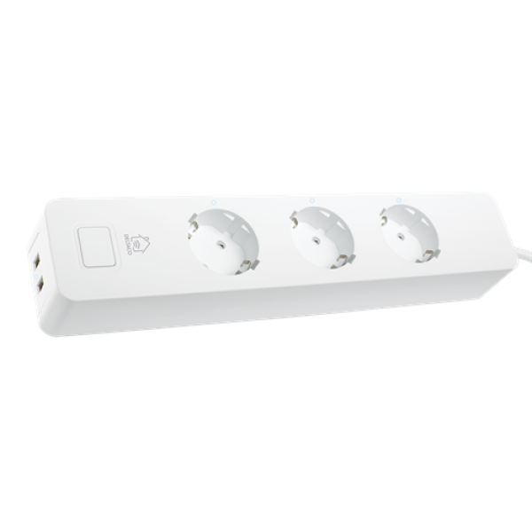 Deltaco Smart Home πολύπριζο WiFi 3xCEE 7/3 2xUSB-A 1.5m Λευκό SH-P03USB2