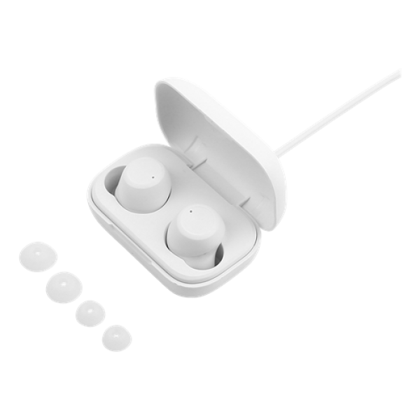 STREETZ True Wireless Stereo in-ear dual earbuds charge case Λευκό TWS-111