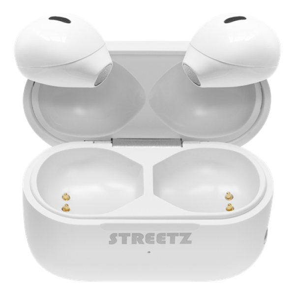 Streetz True Wireless ακουστικά Λευκό TWS-114