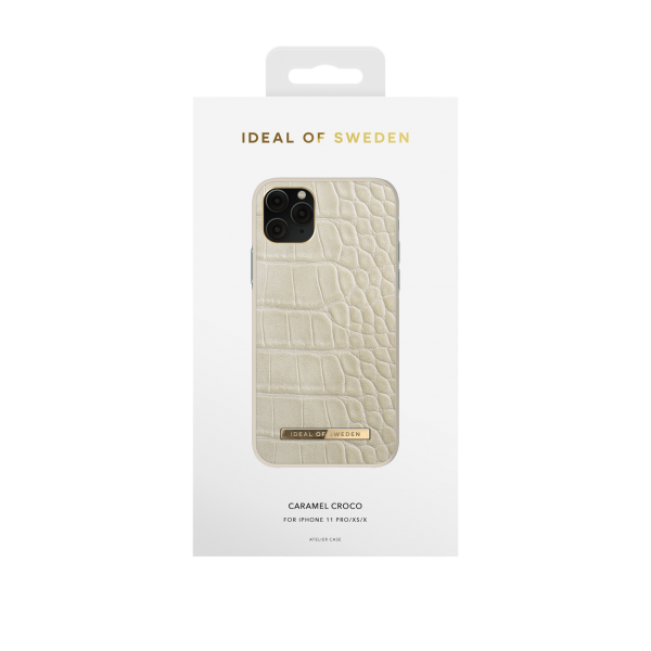 IDEAL OF SWEDEN Atelier Case για iPhone 11 Pro/XS/X Caramel Croco IDACAW20-1958-243