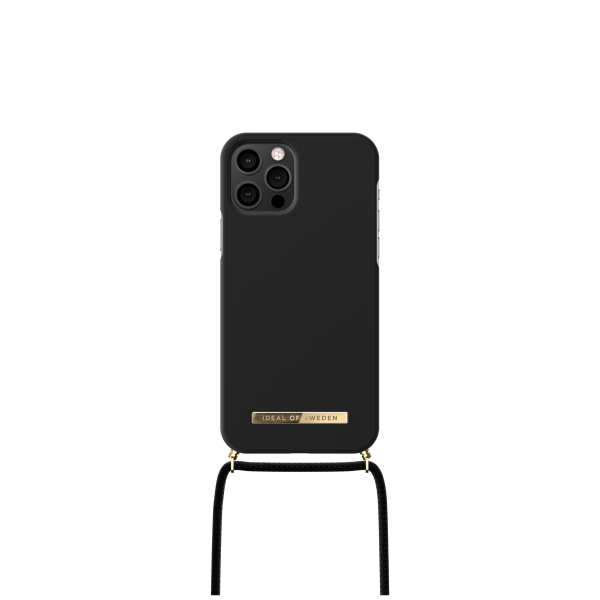 IDEAL OF SWEDEN θήκη λαιμού για iPhone 12/12 Pro Jet Black IDPNSS21-I2061-267