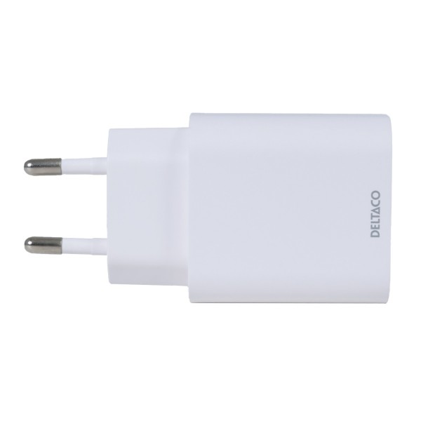 Deltaco Wall Charger 1x Type C PD 20W Λευκός USBC-AC144