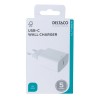 Deltaco Wall Charger 1x Type C PD 20W Λευκός USBC-AC144