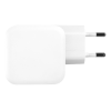 Deltaco USB-C wall charger, GaN technology,  total 61 W USBC-GAN02