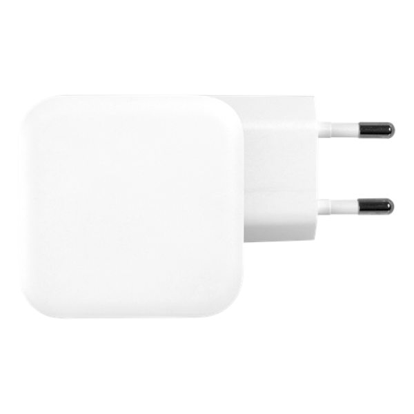 Deltaco USB-C wall charger, GaN technology,  total 61 W USBC-GAN02