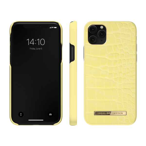 IDEAL OF SWEDEN Atelier Case για iPhone 11 Pro/XS/X Lemon Croco IDACSS21-I1958-263