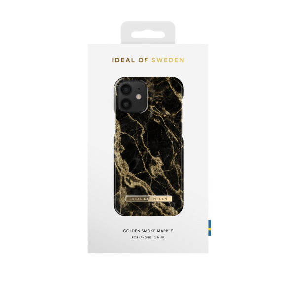 IDEAL OF SWEDEN Θήκη Fashion iPhone 12 Mini Golden Smoke Marble IDFCSS20-I2054-191