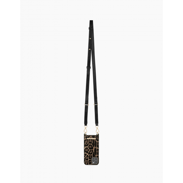 IDEAL OF SWEDEN θήκη λαιμού iPhone 11 Pro/XS/X Midnight Leopard IDNCAW21-I1958-330