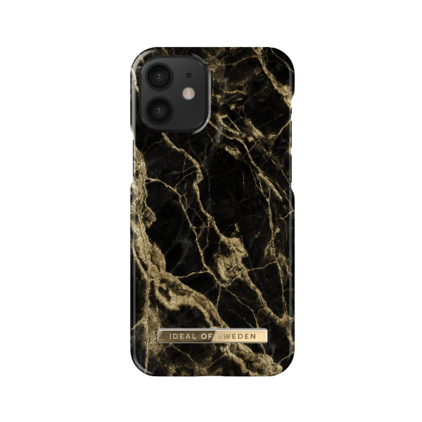 IDEAL OF SWEDEN Θήκη Fashion iPhone 12 Mini Golden Smoke Marble IDFCSS20-I2054-191