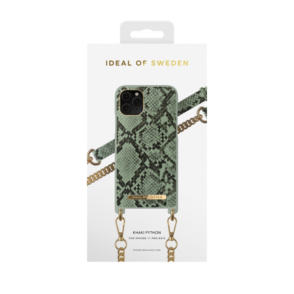 IDEAL OF SWEDEN θήκη λαιμού iPhone 11 Pro/XS/X  KHAKI PYTHON DNCSS20-I1958-204