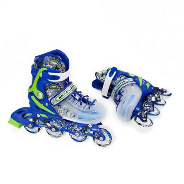 Αυξομειούμενα Πατίνια Roller NJ 1812A INLINE SKATES NILS EXTREME ΜΠΛΕ Παιδικά - SMALL (29-33)