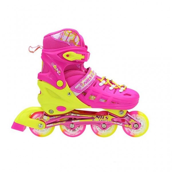 Αυξομειούμενα Πατίνια Roller NA 1005A INLINE SKATES NILS EXTREME ΡΟΖ-SMALL (31-34)