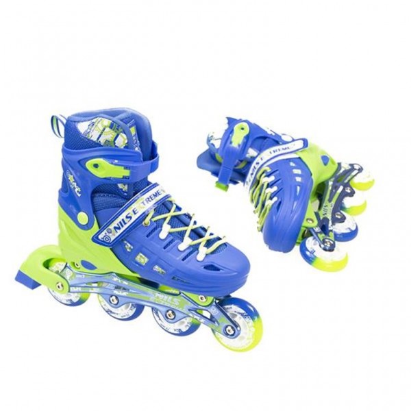 Αυξομειούμενα Πατίνια Roller NA 1005A INLINE SKATES NILS EXTREME ΜΠΛΕ-SMALL (31-34)