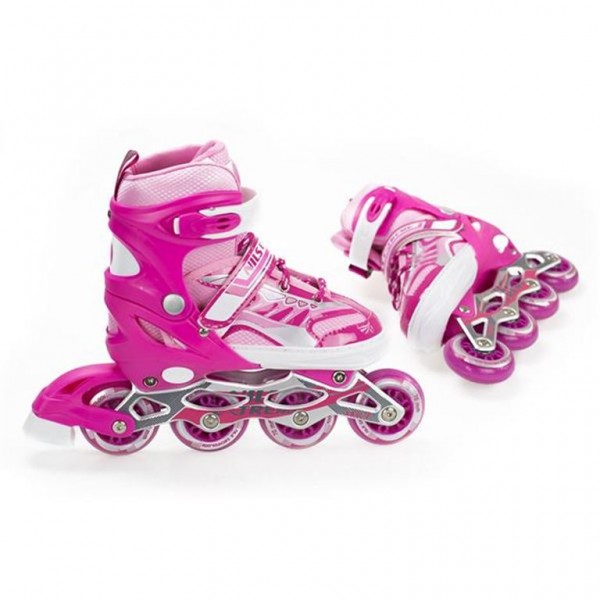 Αυξομειούμενα Πατίνια Roller NJ 1828 A INLINE SKATES NILS EXTREME ΡΟΖ-SMALL (31-34)