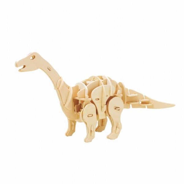 ROBOTIME MINI APATOSAURUS D450 Ξύλινο Μηχανικό Puzzle με Αισθητήρα Ήχου