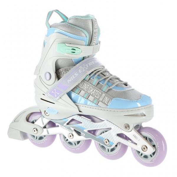 Αυξομειούμενα Πατίνια Roller NA 1186 Γαλάζιο IN-LINE SKATES NILS EXTREME Medium(35-38)