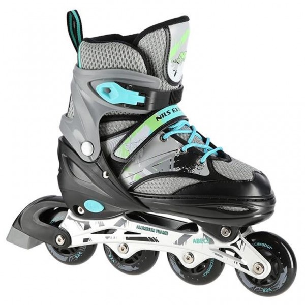 Αυξομειούμενα Πατίνια Roller NA 10602A INLINE SKATES NILS EXTREME ΜΑΥΡΟ-SMALL (31-34)