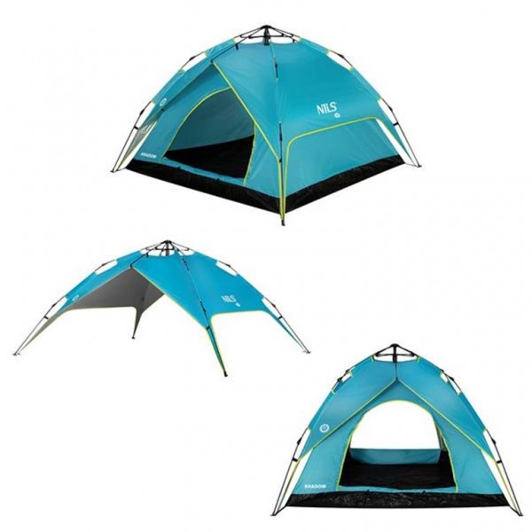 Σκηνή Camping 3 Ατόμων NC7819 Μπλε TENT SHADOW 