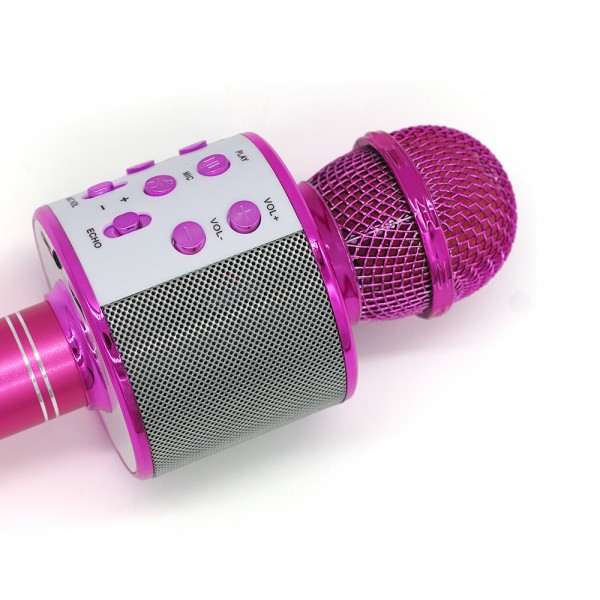 MANTA KARAOKE BLUETOOTH MICROPHONE & SPEAKER PINK