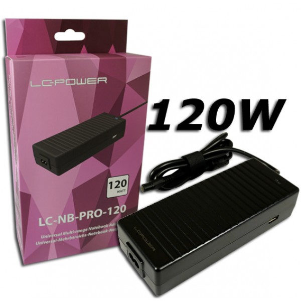 LC POWER 120WATT NOTEBOOK PSU 120W 10 ADAPTER