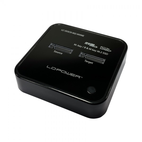 LC-POWER DOCKING STATION FOR TWO NVME-M2 SSD USB3.2